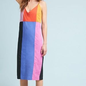 Mara Hoffman Georgia Rainbow Midi Shift Dress (M)